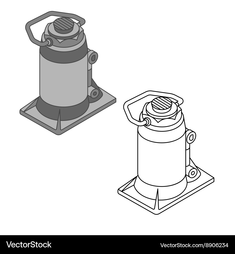 Car jack spare parts set Royalty Free Vector Image