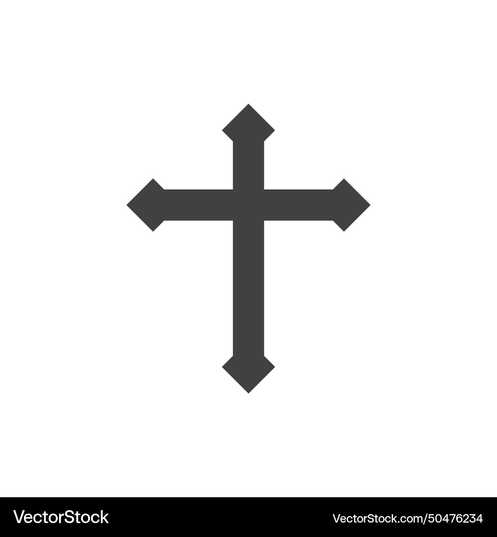 Church or cross Royalty Free Vector Image - VectorStock