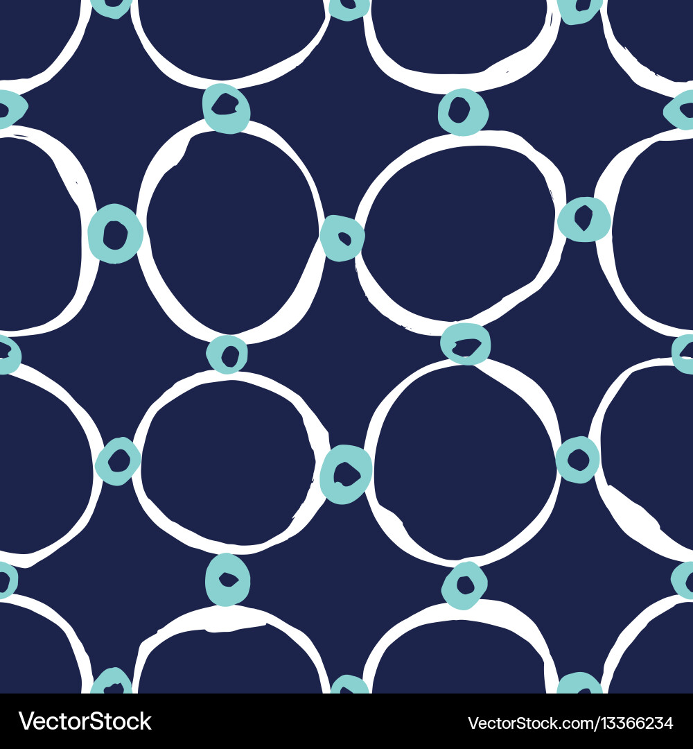 Sketchy circles seamless pattern Sketchy circles seamless pattern Vector Image