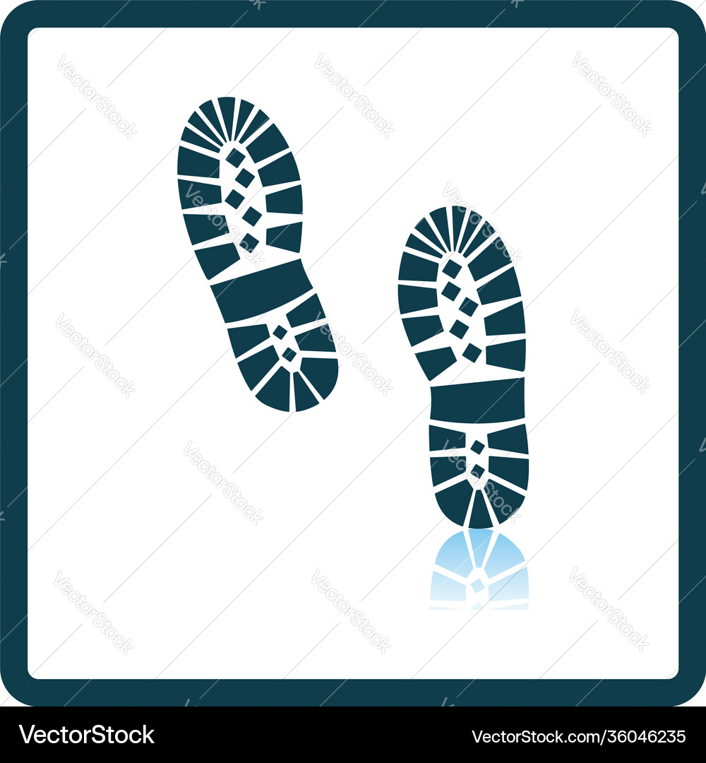 Boot print icon Boot print icon vector image