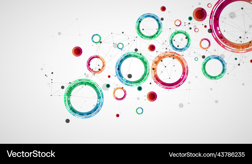 Technical background with plexus effect and made Technical background with plexus effect and made vector image