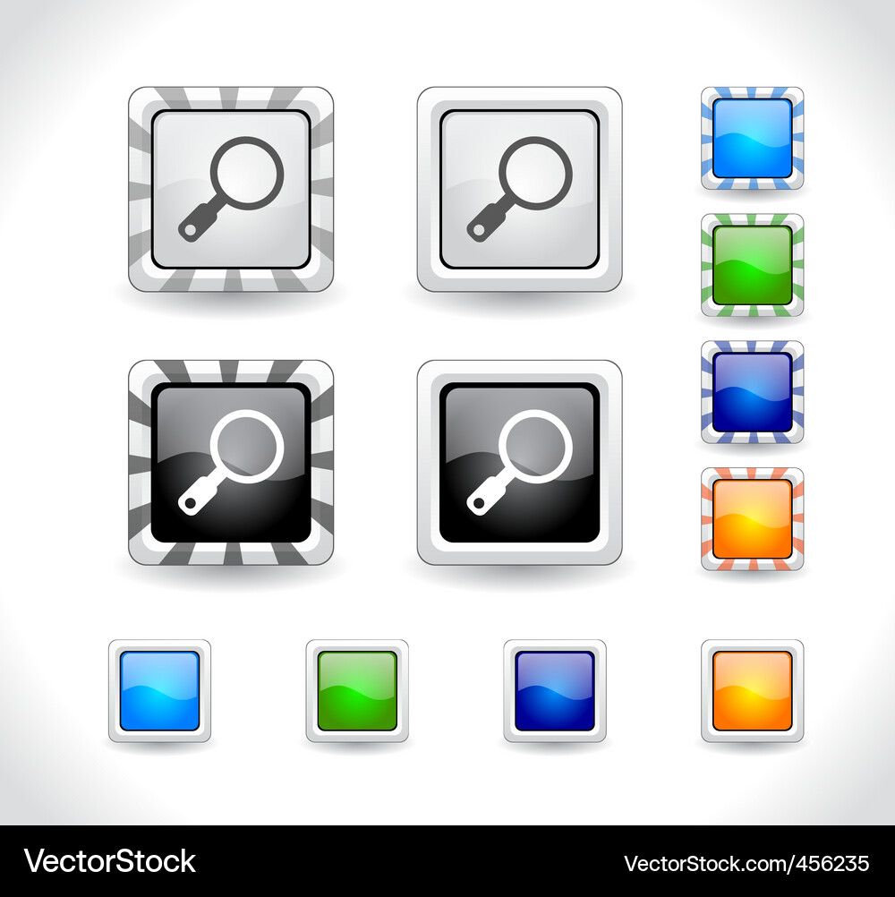 Web design buttons Vector Image