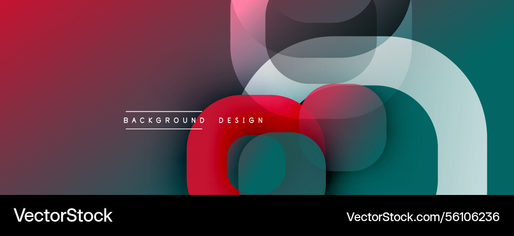 Circular abstract design with overlapping Circular abstract design with overlapping vector image