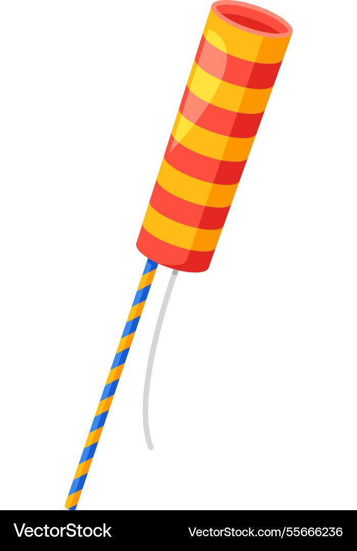 Firecracker colorful pyrotechnics Vector Image