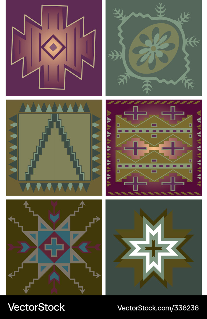 Native Tribal Patterns Vector Image