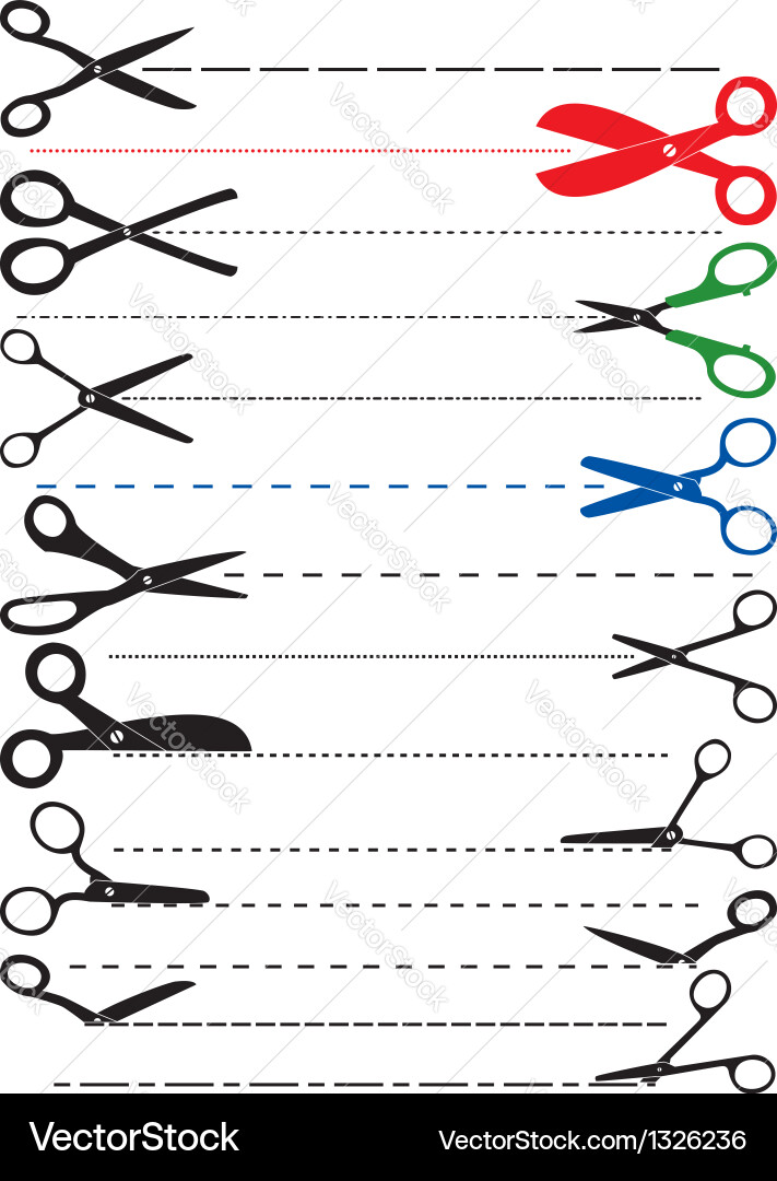 Scissors vector image