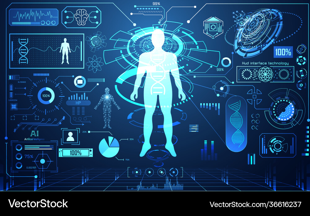 Abstract technology ui futuristic concept hud Abstract technology ui futuristic concept hud vector image