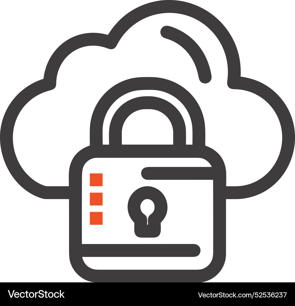 Cloud storage icon symbol image of the hosting Cloud storage icon symbol image of the hosting vector image