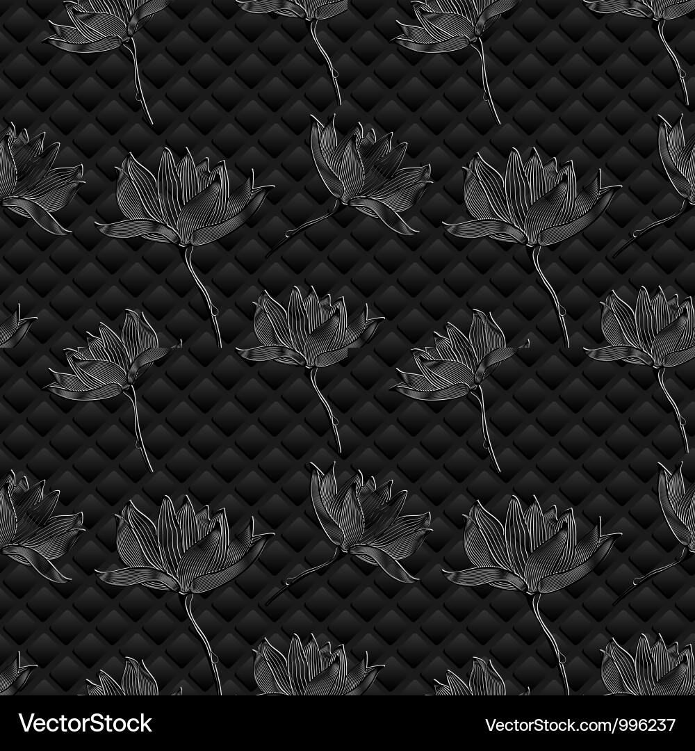 Floral seamless background Vector Image