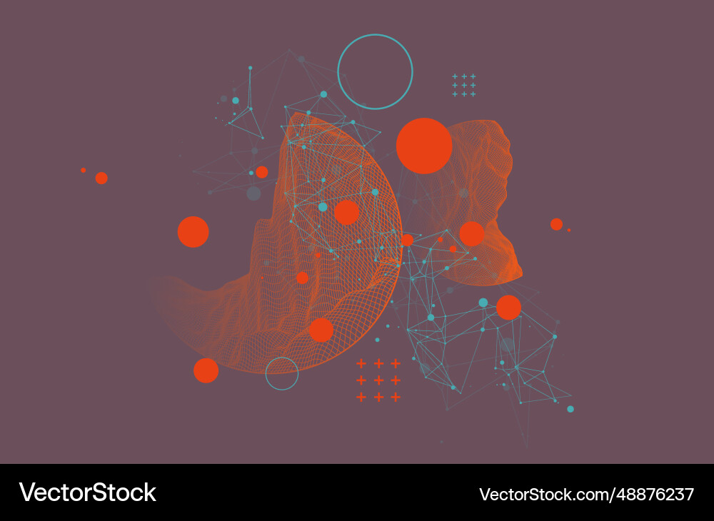 Modern science technology abstract background Modern science technology abstract background vector image