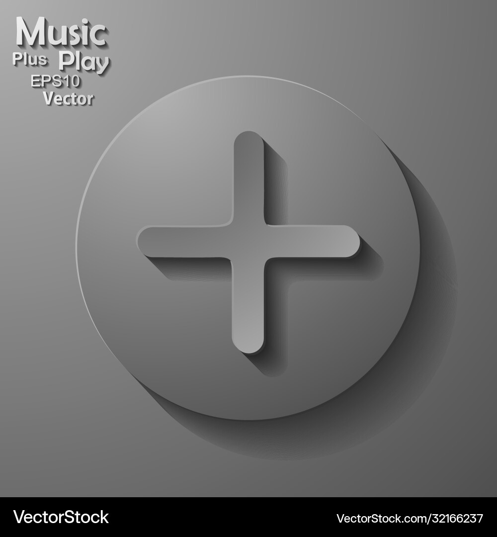 Play button web icon flat design Vector Image
