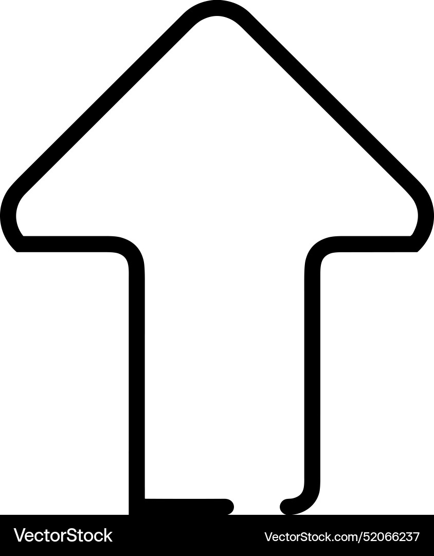 Upload outline icon symbol image Vector Image