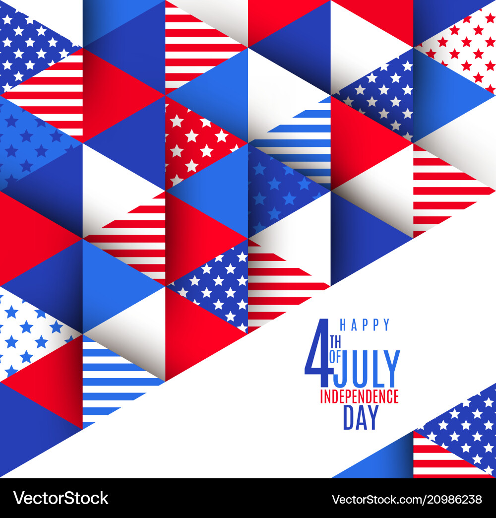 4th of july independence day design Royalty Free Vector