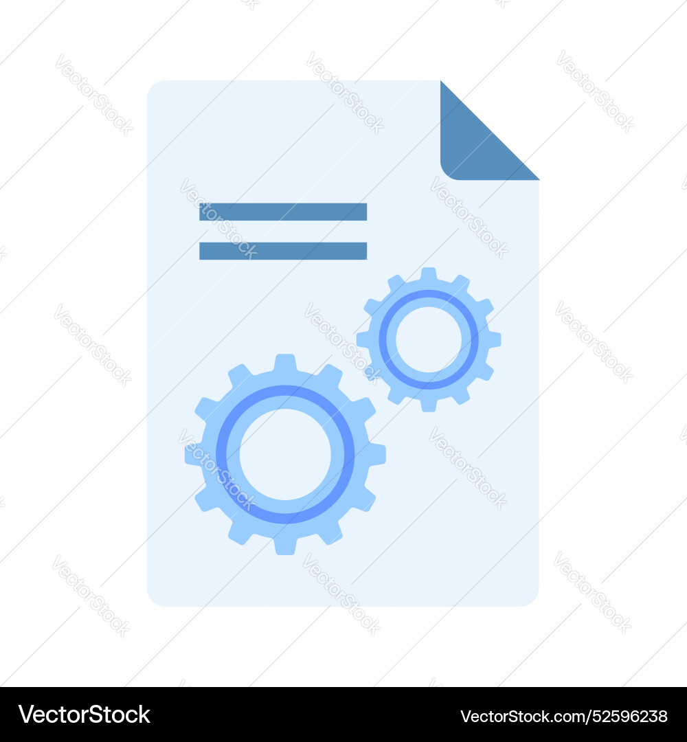 Document setting Vector Image