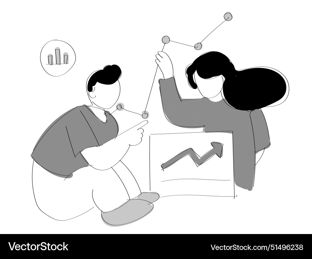 Manage control target chart statistics analysis Manage control target chart statistics analysis Vector Image