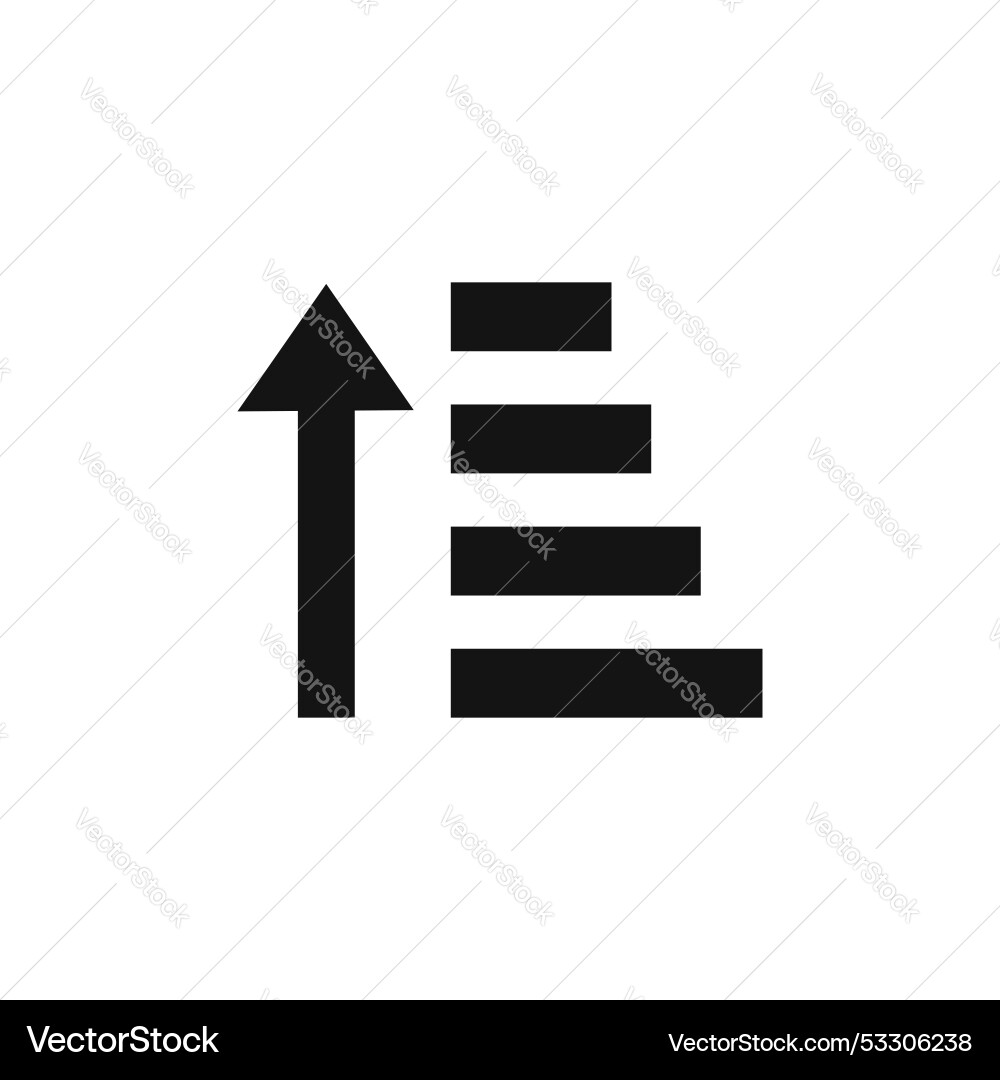 Sortieren Menge up Symbol gesetzt Pfeilfilter Taste Sortieren Menge up Symbol gesetzt Pfeilfilter Taste vektorbild