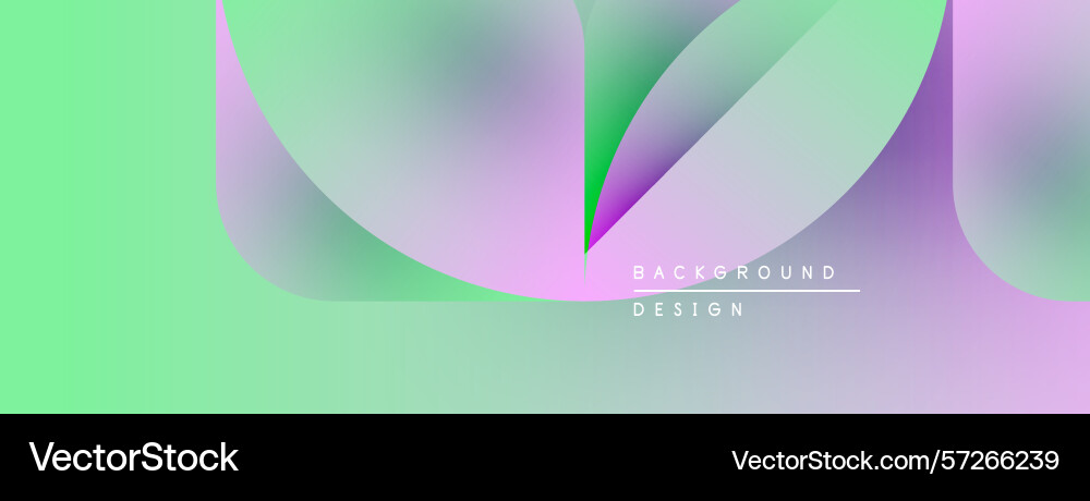 Abstract gradients blend creating soft curves vector image