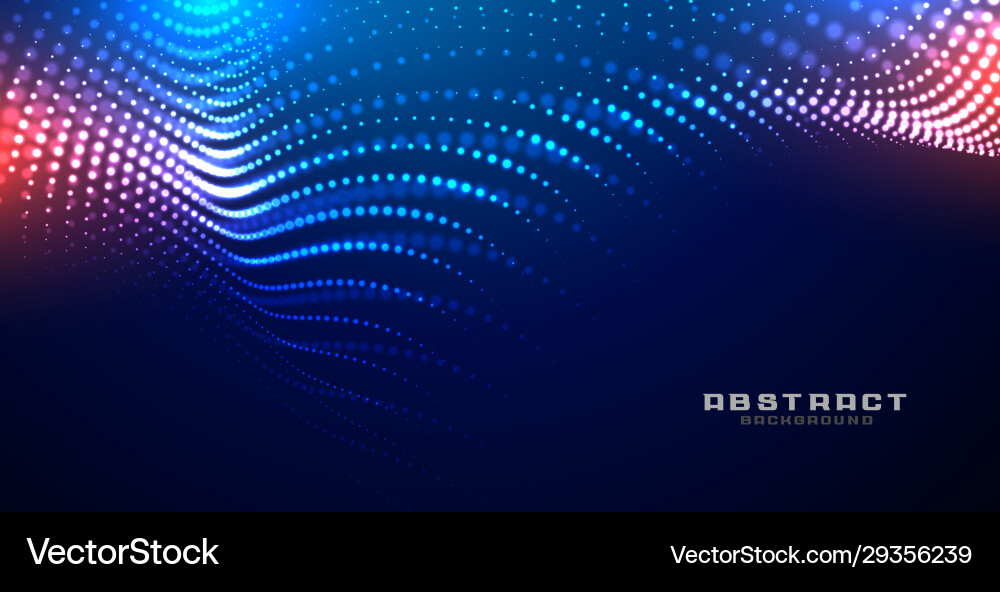 Futuristic Glowing Particle Mesh Background vector image