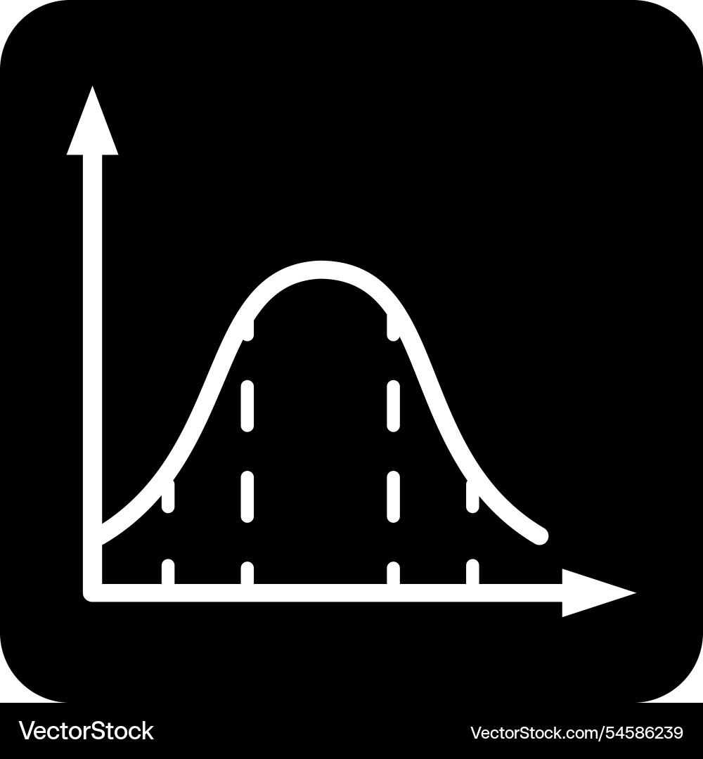 Gauss curve normal probability distribution Vector Image