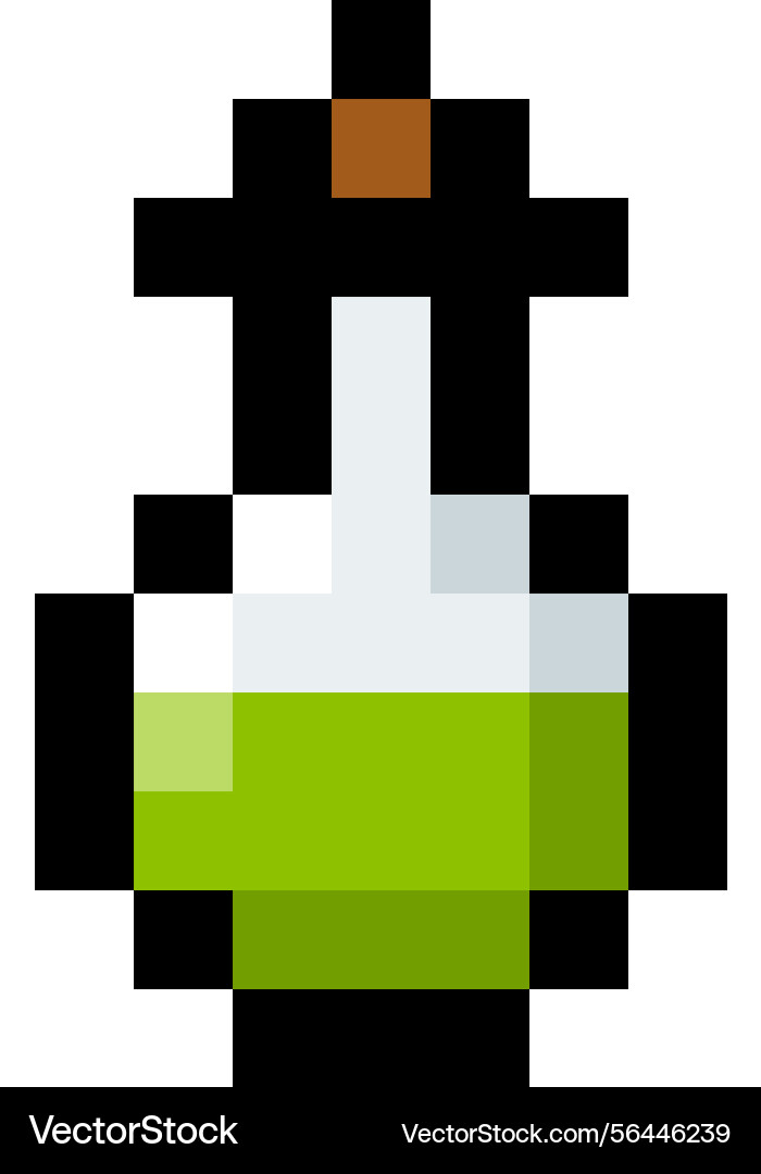 Progress bar game menu with green vial symbol Progress bar game menu with green vial symbol vector image