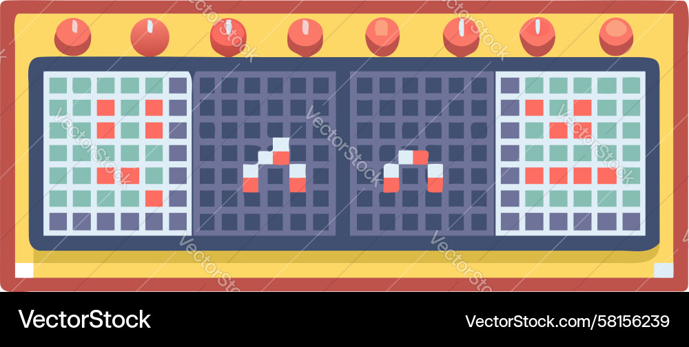 Retro Arcade Scoring Display Vector Image