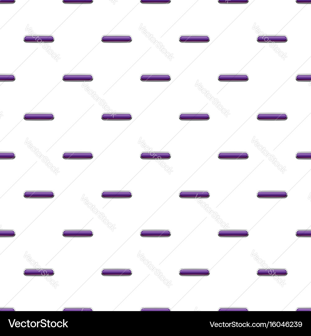 Violet rectangular button pattern vector image
