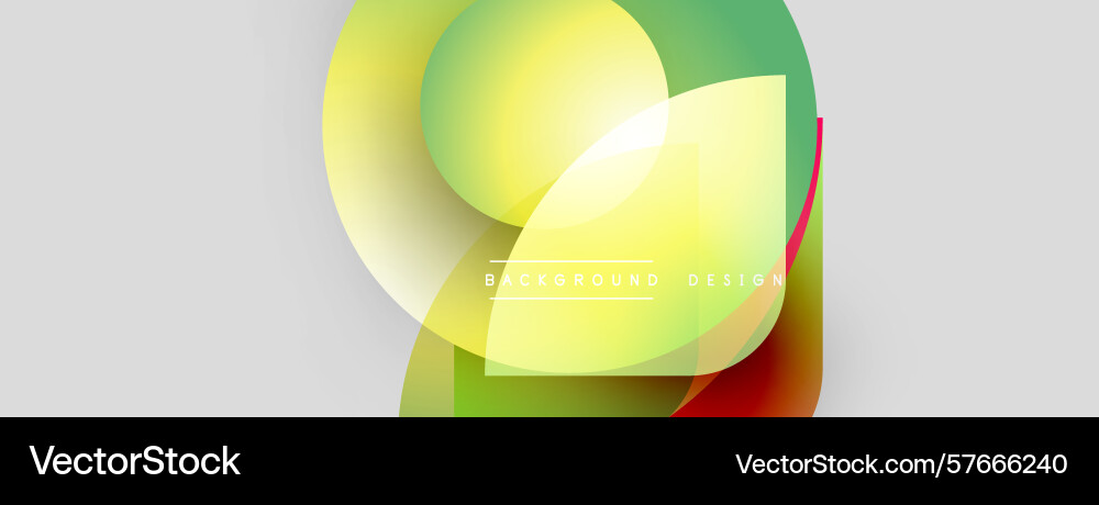 Abstract colorful shapes overlap gradient hues Vector Image