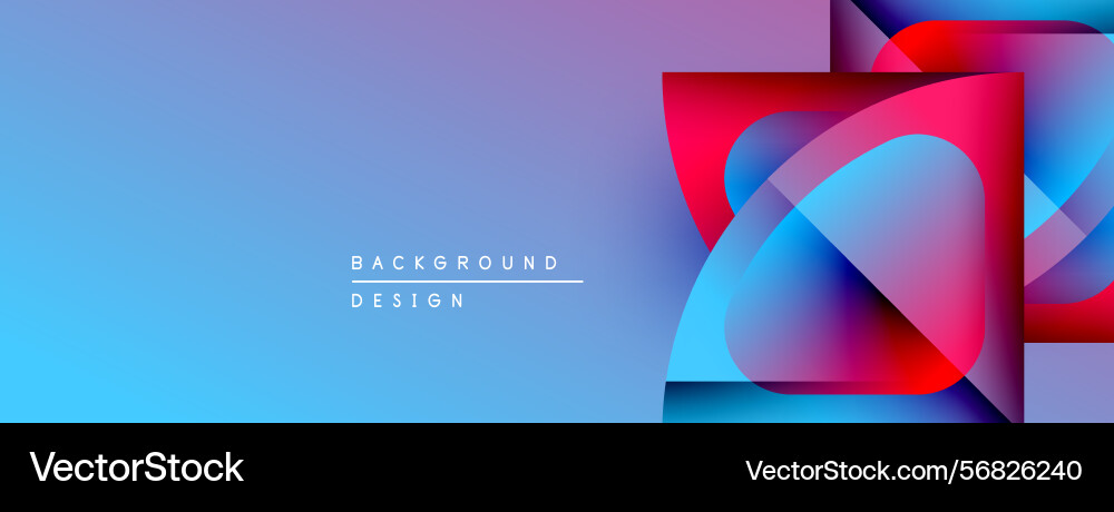 Abstract geometric shapes overlap creating Abstract geometric shapes overlap creating Vector Image