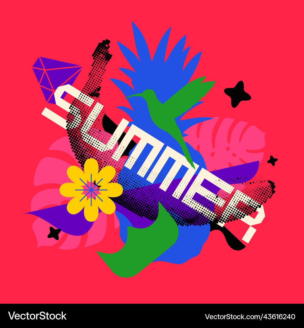 Graphics in a modern style with geometric Vector Image