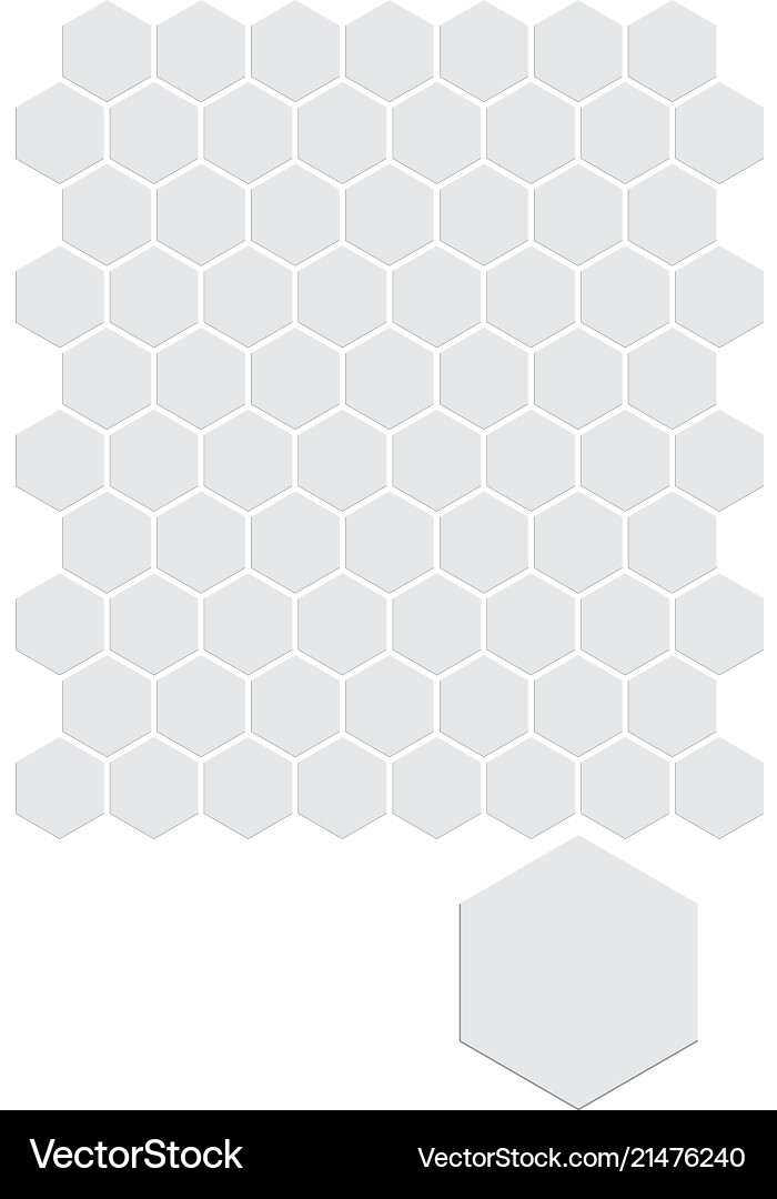 Honeycomb Pattern - Seamless Hexagon vector image