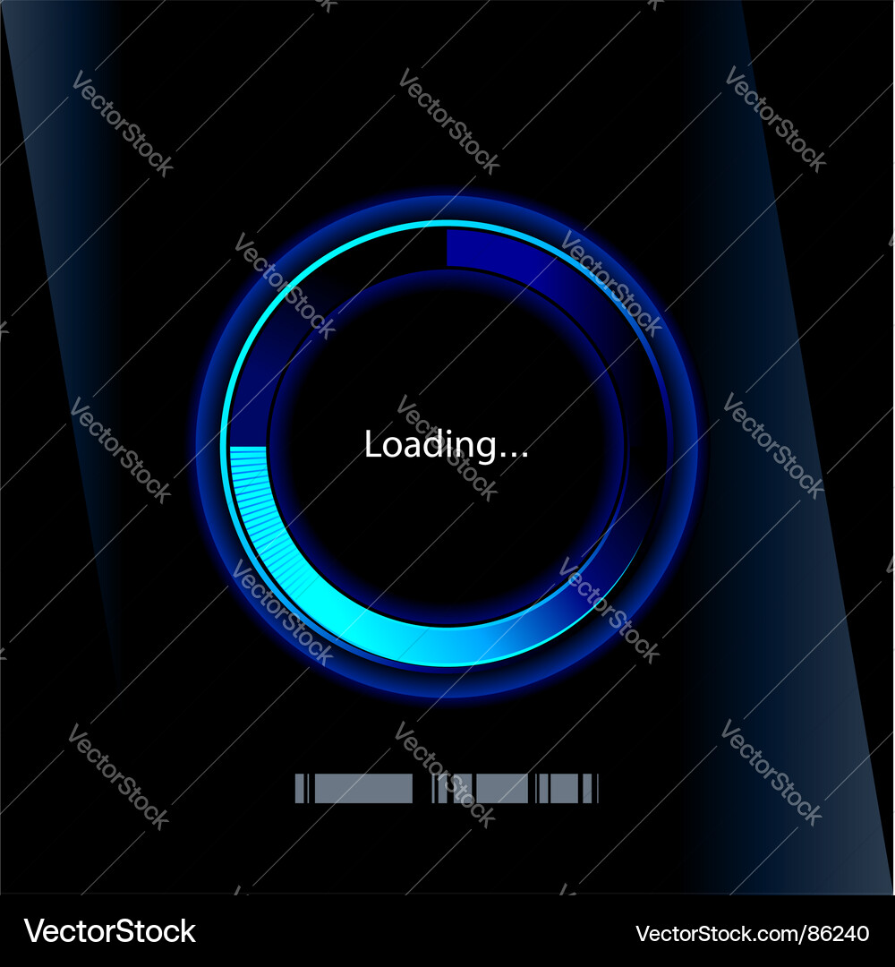 Loading Progress Circle vector image