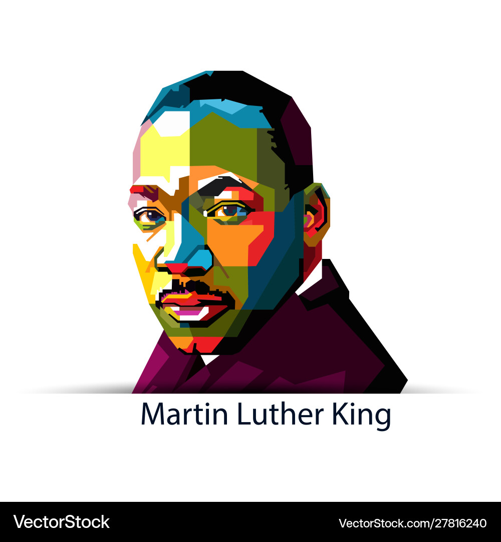 Martin luther king jr Royalty Free Vector Image