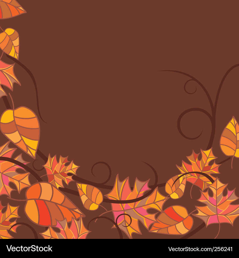 Autumn frame Vector Image