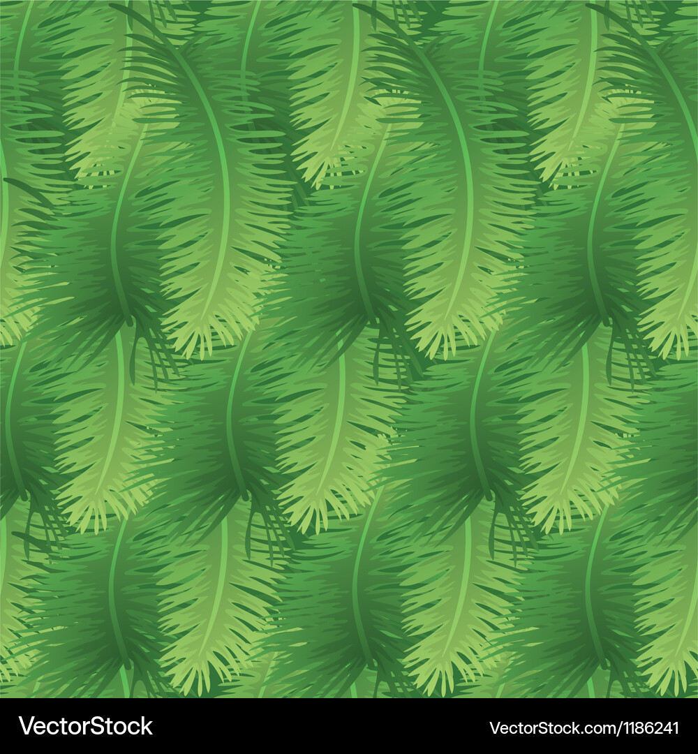 Palm Leaf Seamless Pattern Vector Image