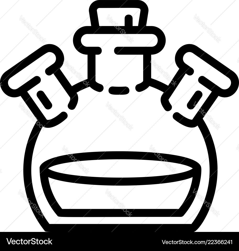 Triple Flask Icon Vector Image