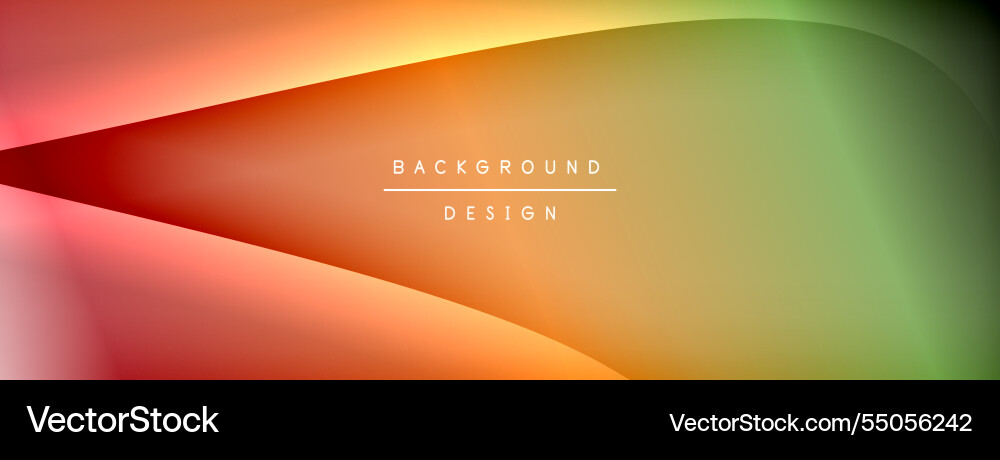 Bright rainbow style color gradient with curve Bright rainbow style color gradient with curve Vector Image