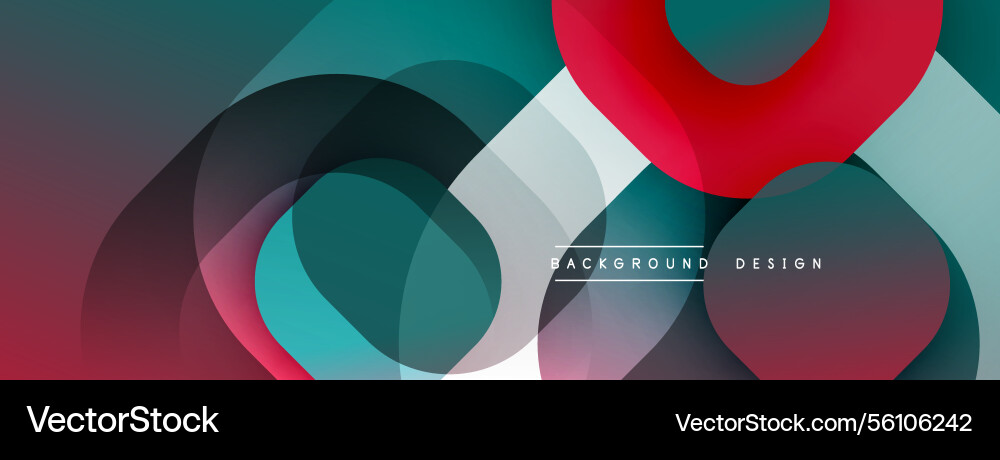 Circular abstract design with overlapping Circular abstract design with overlapping vector image