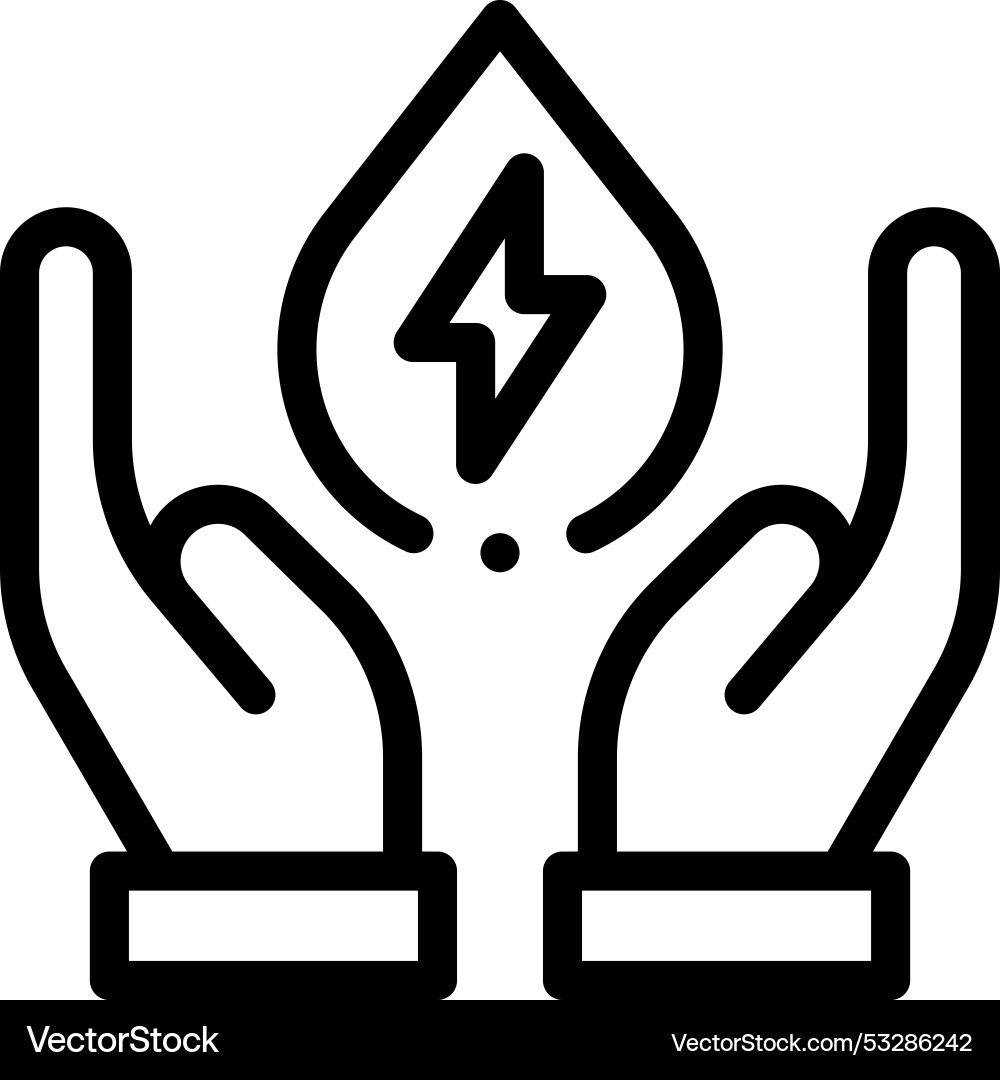 Ecology and environment icon thin linear style Ecology and environment icon thin linear style vector image