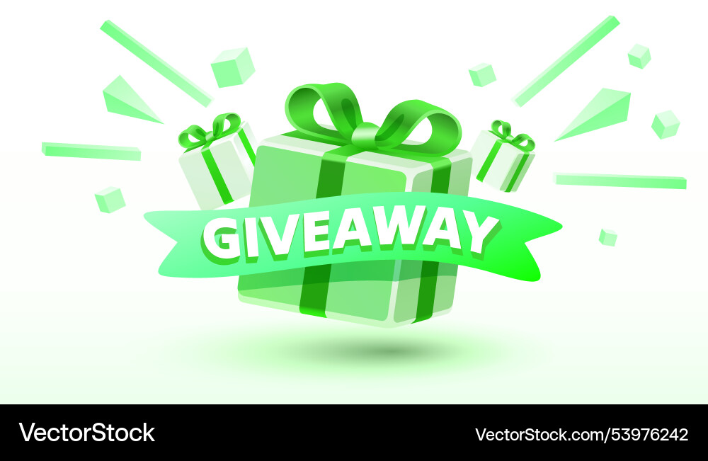 Giveaway gift shop mega discount special promo Giveaway gift shop mega discount special promo vector image