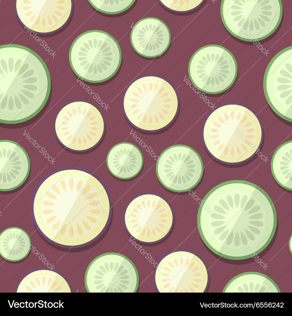 Set of vegetables patterns in a flat style vector image