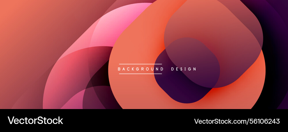 Abstract background with layered translucent vector image