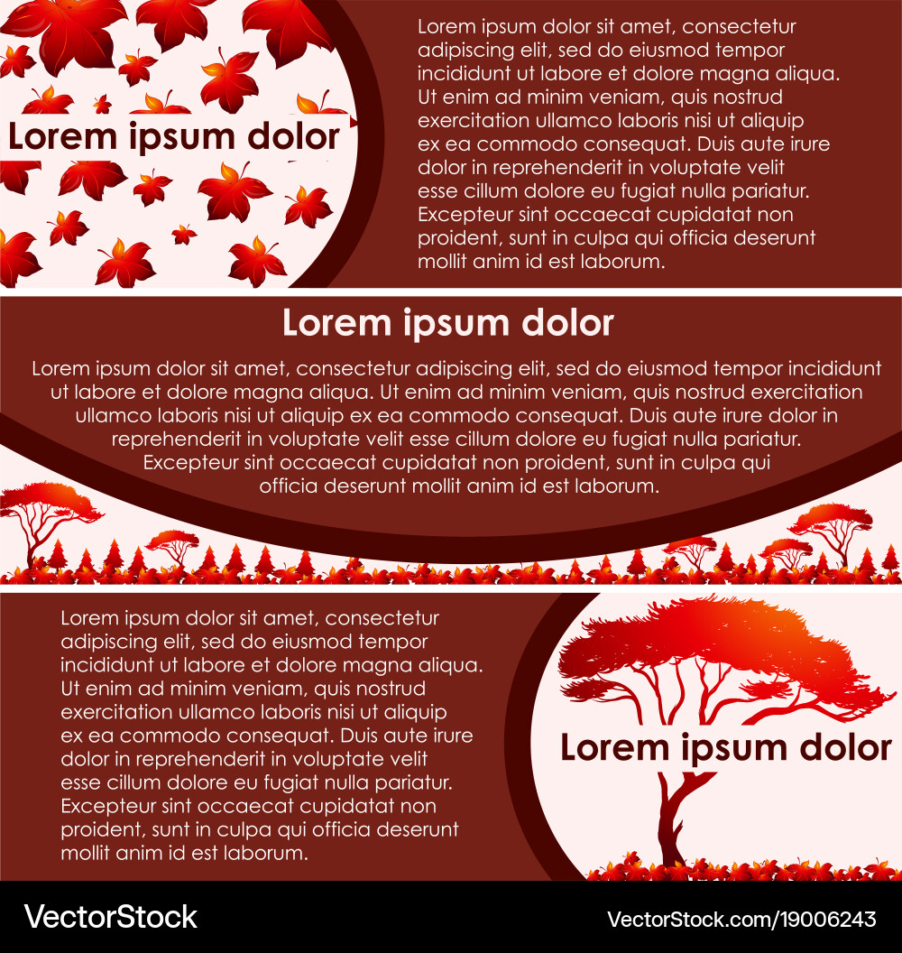 Background design with text and tree vector image