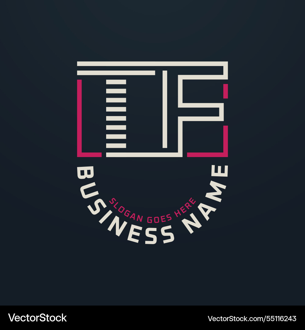 Letter te premium logo design modern business Letter te premium logo design modern business vektorbild