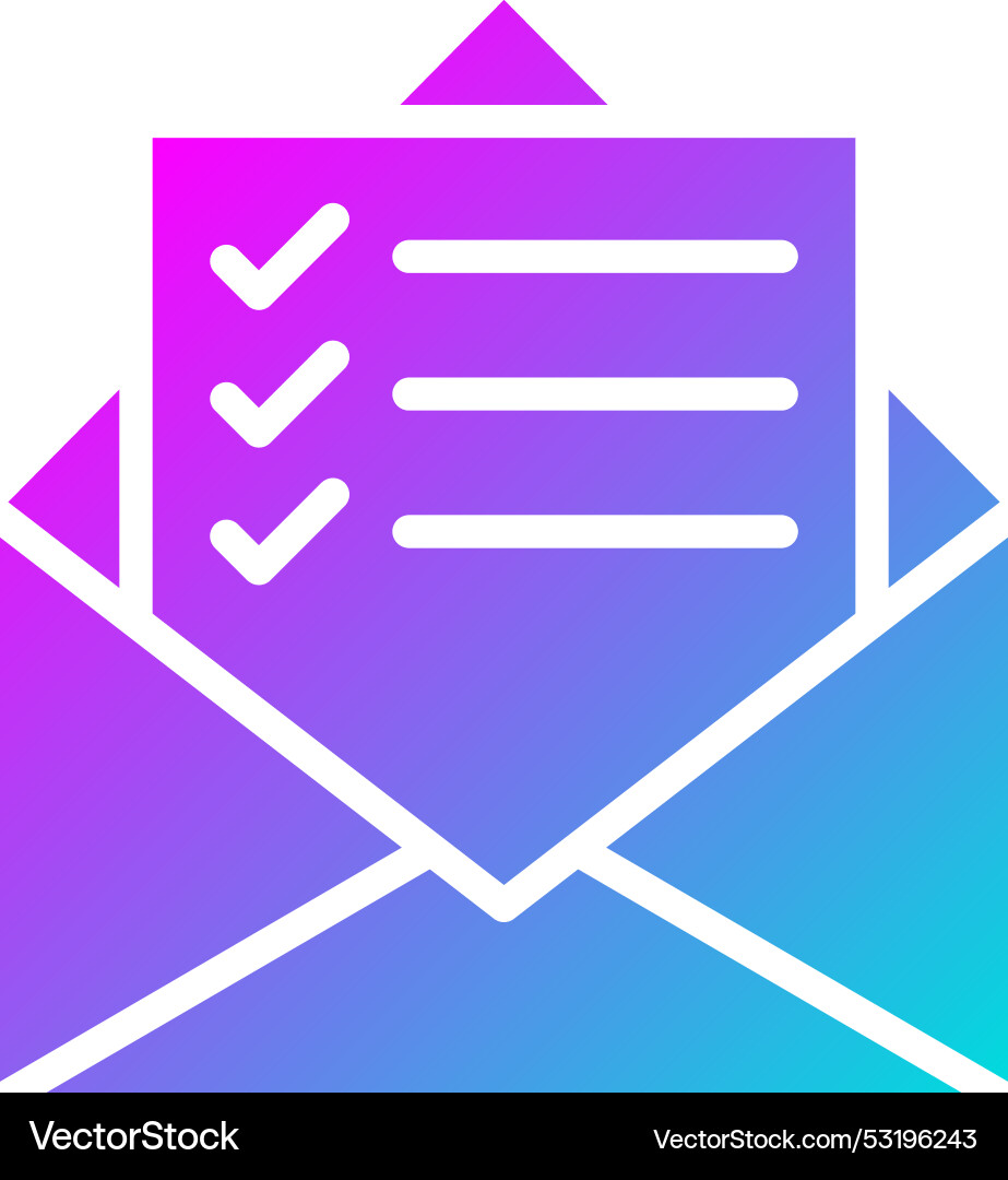 Mail list icon design vector image