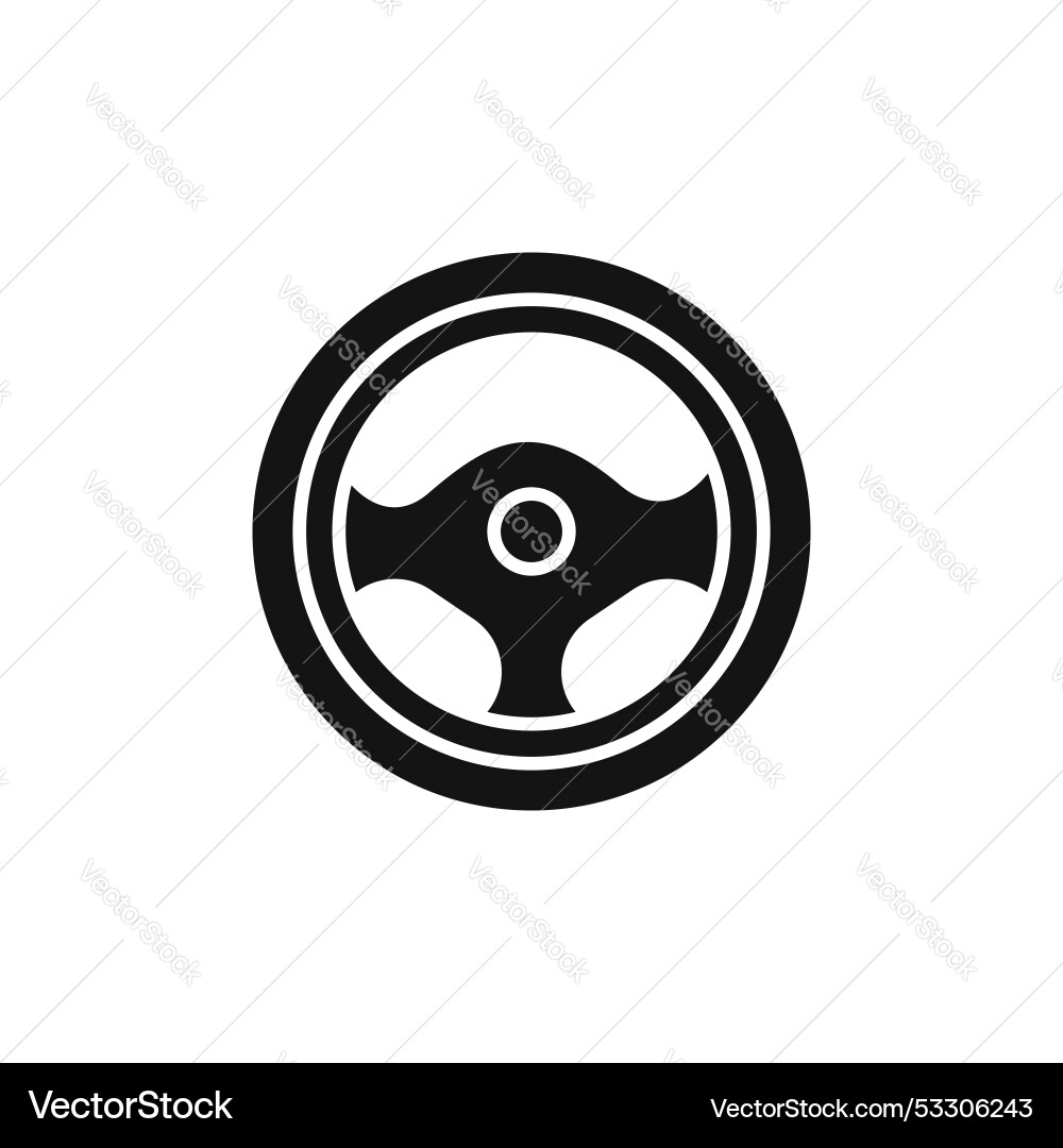 Steering wheel icon set truck or car automobile Steering wheel icon set truck or car automobile vector image