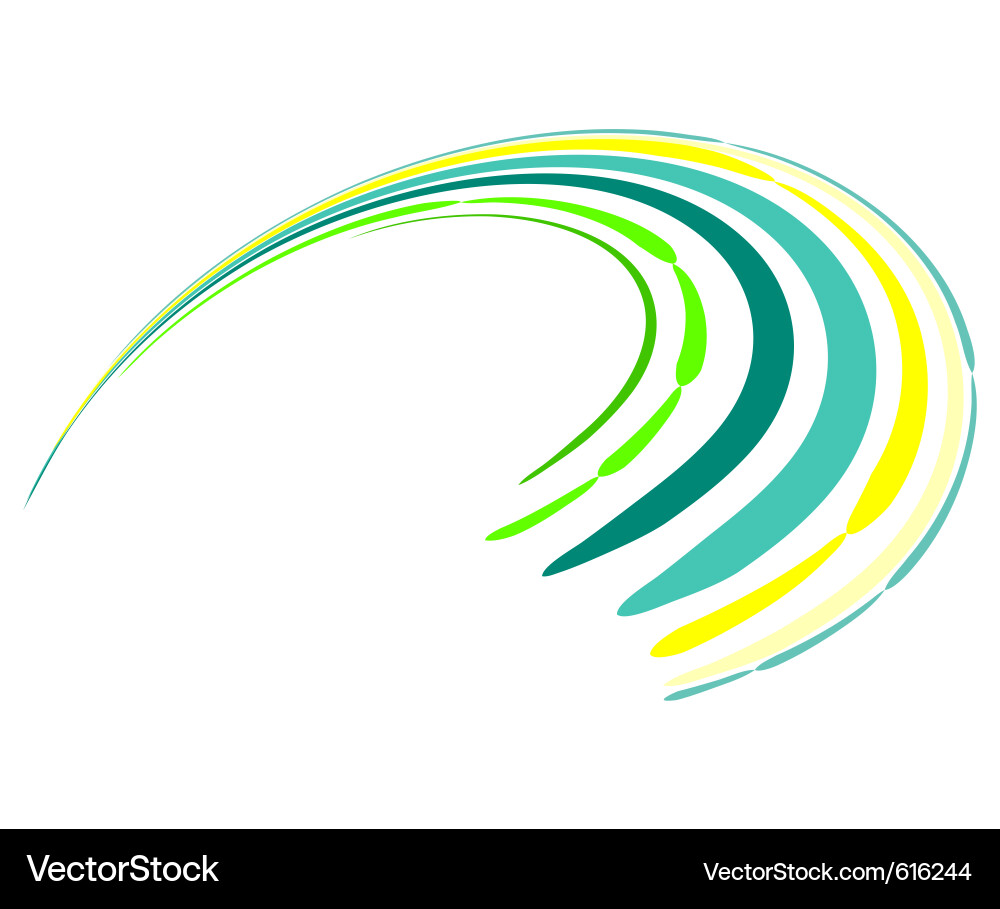 Abstract background with bent lines vector image