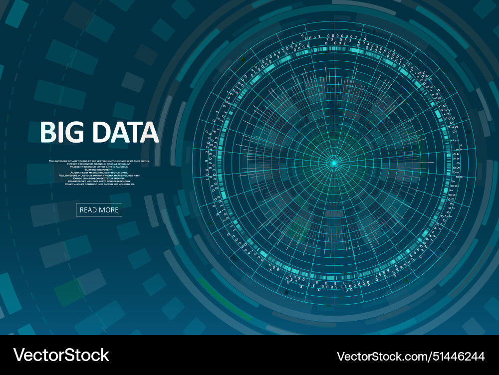 Abstract big data visualization Abstract big data visualization vector image