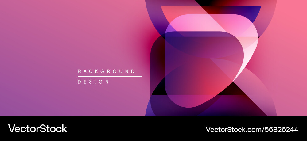 Abstract geometric shapes overlap creating Abstract geometric shapes overlap creating vector image