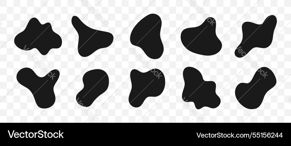 Freeform shapes abstract irregular random blobs Freeform shapes abstract irregular random blobs vector image