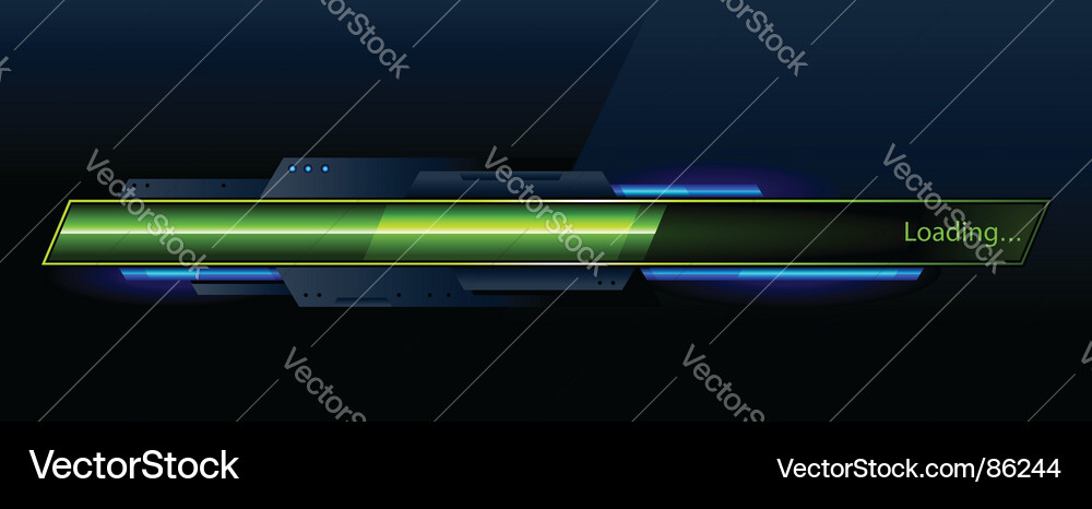 Modern Loading Bar vector image